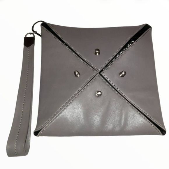 Aramlee Tetra Convertible Cross 3 dimensional Studded Grey bag - Picture 1 of 5